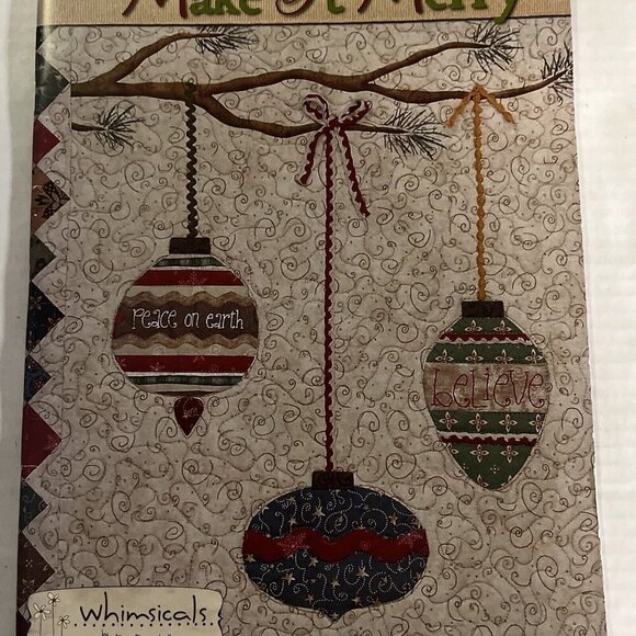 Whimsicals Make It Merry Quilt Book Terri Degenkolb 2011 - Picture 4 of 6